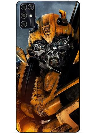 Чехол силиконовый бампер для zte blade v2020 smart с рисунком бамблби bumblebee трансформеры