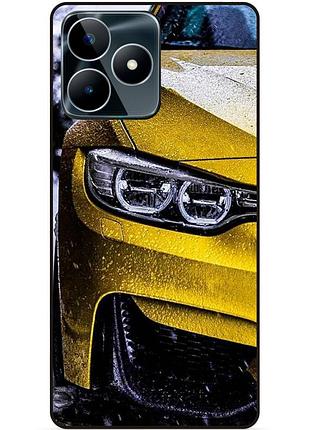 Силіконовий чохол бампер для realme c53 з малюнком bmw бмв машина авто
