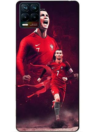 Силиконовый чехол бампер для realme 8 / 8 pro с рисунком ronaldo