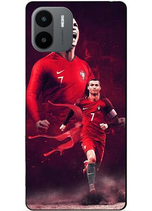 Силиконовый бампер чехол для xiaomi redmi a1/a2 с рисунком ronaldo португалия