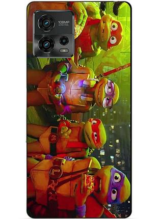 Силиконовый чехол бампер для motorola moto g72 черепашки ниндзя