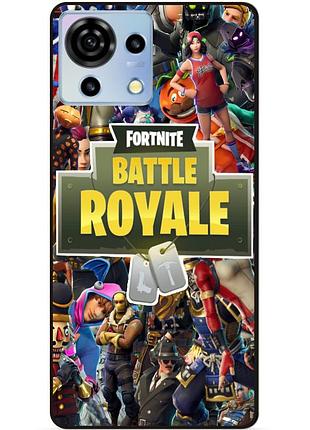 Силіконовий чохол бампер для zte blade v50 vita гра fortnite фортнайт
