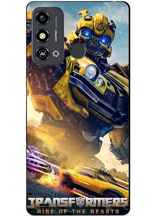 Силіконовий чохол бампер для zte blade a53 з малюнком bumblebee бамблбі трансформери