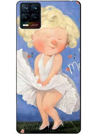 Силіконовий чохол бампер для realme 8 / 8 pro з малюнком монро гапчинська
