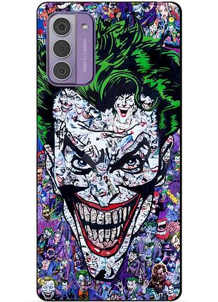 Силиконовый чехол бампер для nokia g42 с рисунком джокер joker