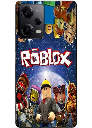 Силіконовий чохол бампер для xiaomi redmi note 12 pro 5g з малюнком роблокс roblox