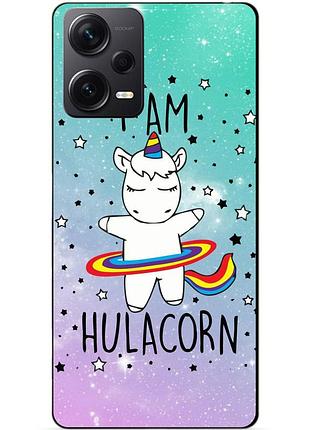 Силіконовий бампер чохол для xiaomi redmi note 12 pro plus з малюнком єдиноріг