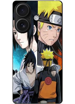 Чехол силиконовый бампер для iphone 16 plus с рисунком наруто узумаки naruto