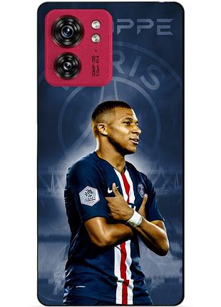 Силіконовий бампер чохол для motorola edge 40 з малюнком мбаппе псж mbappe