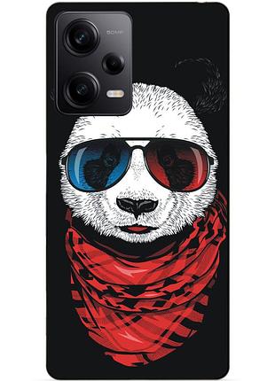 Силиконовый чехол бампер для xiaomi redmi note 12 pro 5g с рисунком панда