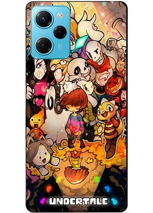 Силіконовий чохол бампер для xiaomi redmi note 12 pro speed edition з малюнком андертейл undertale