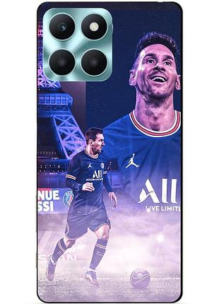 Силіконовий чохол бампер для huawei honor x6a з малюнком messi psg мессі