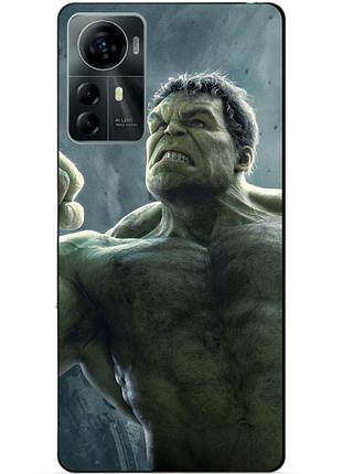 Силіконовий чохол бампер для zte blade a72s з малюнком халк marvel hulk