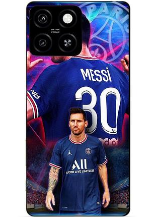 Силіконовий чохол бампер для zte blade a55 з малюнком мессі псж messi