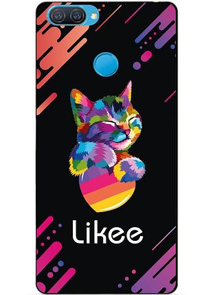 Силиконовый бампер чехол для oppo a12 a5s с рисунком likee