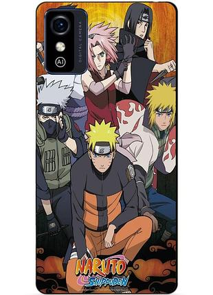 Силиконовый бампер чехол для zte blade l9 с рисунком naruto