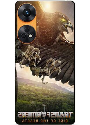 Силиконовый бампер чехол для oppo reno 8t с рисунком эйрэйзор трансформеры transformers звероботы