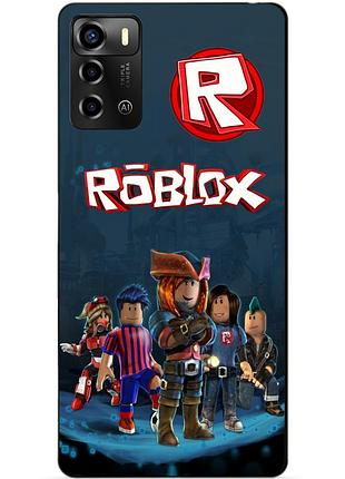 Силіконовий бампер чохол для zte blade a72 з малюнком roblox