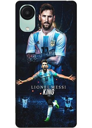 Чехол силиконовый бампер для samsung a03 core с рисунком messi аргентина месси