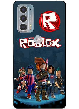 Силіконовий чохол бампер для motorola edge 20 з малюнком roblox роблокс