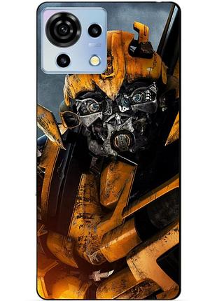 Чехол силиконовый бампер для zte blade v50 vita с рисунком бамблби bumblebee трансформеры
