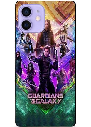 Силіконовий чохол бампер для iphone 12 mini з малюнком стражі галактики guardians of the galaxy