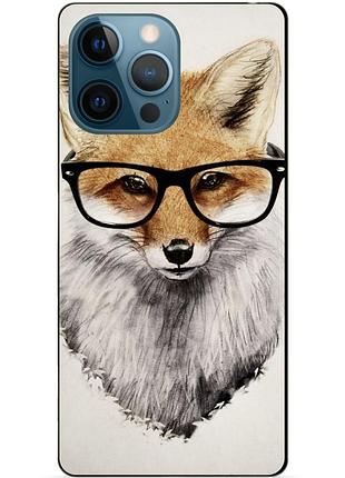 Силіконовий чохол бампер для iphone 12 pro max з малюнком лиса