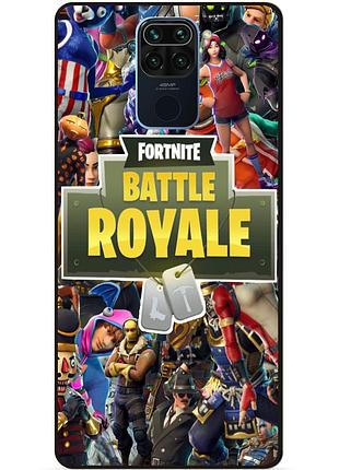 Силіконовий чохол бампер для xiaomi redmi note 9 гра fortnite фортнайт