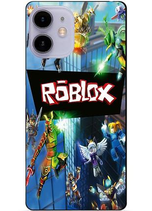 Силиконовый чехол бампер для iphone 11 с картинкой roblox роблокс