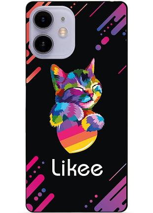 Силіконовий чохол бампер для iphone 11 з малюнком likee лайки
