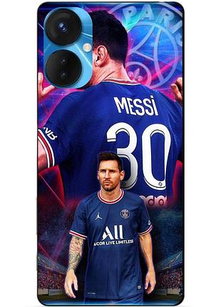 Силіконовий бампер чохол для tecno spark 9 pro з малюнком мессі псж messi