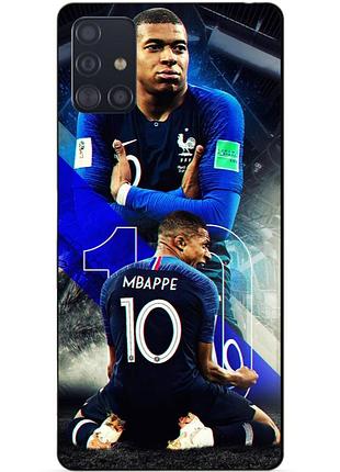 Чехол силиконовый бампер для samsung m51 с рисунком mbappe франция мбаппе