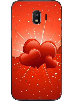 Чохол силіконовий бампер для samsung j2 2018 galaxy j250 з малюнком серця