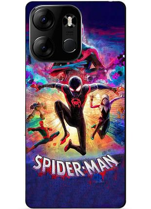 Силіконовий бампер чохол для tecno spark go 2023 spider man людина павук