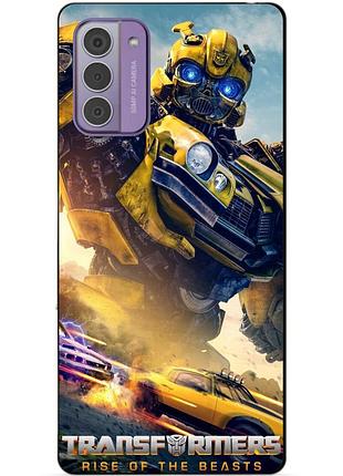 Силиконовый чехол бампер для nokia g42 с рисунком bumblebee бамблби трансформеры