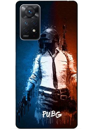Силиконовий бампер чехол для xiaomi redmi note 11 pro з рисунком pubg