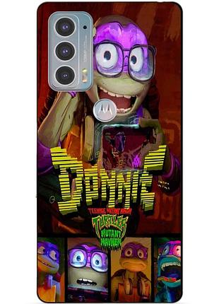 Силиконовый чехол бампер для motorola edge 20 с рисунком донни donnie черепашки ниндзя