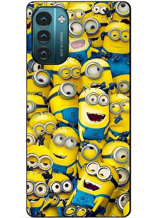 Силіконовий чохол бампер для nokia g21 з малюнком міньйони minion