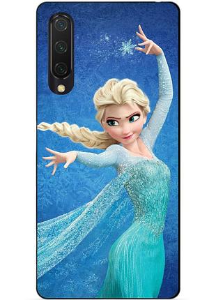 Силиконовый бампер чехол для xiaomi mi 9 lite с рисунком эльза