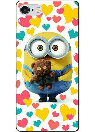 Силиконовый чехол бампер для iphone 6 с рисунком миньон боб minion