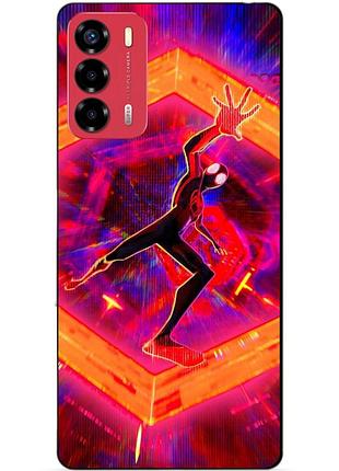Силиконовый бампер чехол для zte blade v40 vita с картинкой spider man