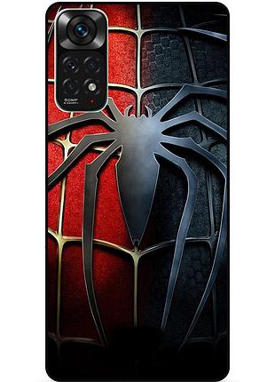 Силиконовый чехол бампер для xiaomi redmi note 11s / note 11 с рисунком человек паук spider man