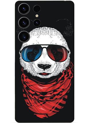 Чехол силиконовый бампер для samsung s23 ultra с рисунком панда