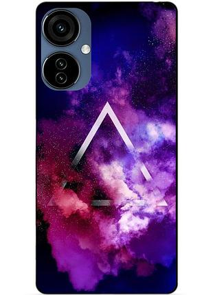 Силиконовый чехол бампер для tecno camon 19 neo с рисунком космос галактика