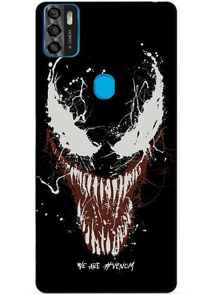 Силіконовий чохол бампер для zte blade a7s з малюнком веном venom