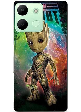 Силіконовий чохол бампер для infinix smart 7 hd з малюнком groot грут стражі галактики