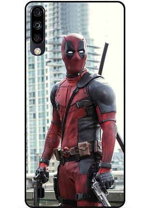 Силіконовий бампер чохол для zte blade a7 2020 з малюнком deadpool дедпул