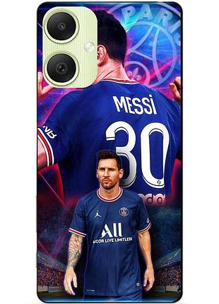 Силиконовый чехол бампер для samsung a05 с рисунком месси псж messi