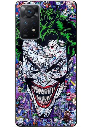 Силиконовий бампер чехол для xiaomi redmi note 11 pro з картинкою джокер