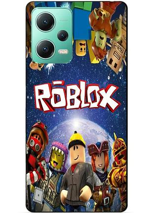 Силіконовий чохол бампер для xiaomi redmi note 12 5g з малюнком роблокс roblox